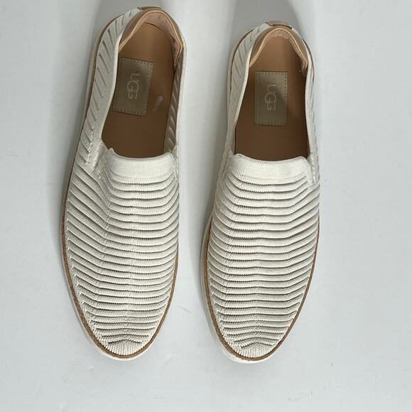Ugg Sammy Breeze Slip On Sneaker White Shoe Size 10 - Picture 6 of 8
